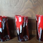3 vases vintage 