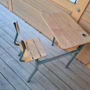 Bureau scolaire vintage 1 place