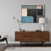 Tableau abstrait vert