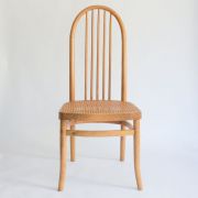 Chaise en bois cannée "eden" de bauman années 80