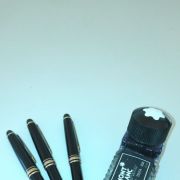  3 Stylos Mont Blanc et encrier 