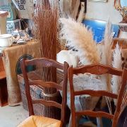 Paire de chaises paillées 