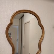 Miroir ancien en bois doré 