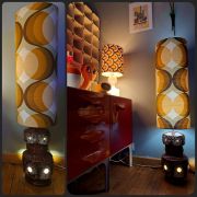 Lampe de Sol XXL Vintage 1970 UNIQUE... 2 Éclairages