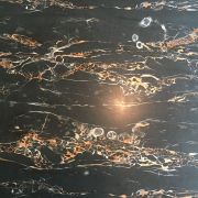 Salle à manger vintage Formica noir marbré