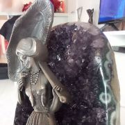 C'est Noël !Magnifique Amethyste et figurine des Etains du P