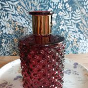 Carafe en verre à facettes vintage