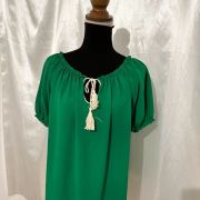 Blouse stylé Couleur blanc /vert