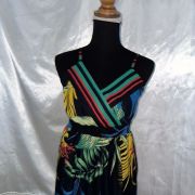 Robe longue stylé Couleur multicolore / noir