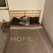 Lit 2 places en bois 