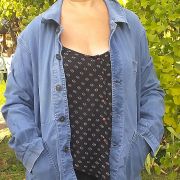 veste bleu vintage