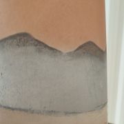 Grand Vase Muller "au désert" signé 40 x 15 cm Art Déco - Co