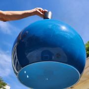 Lustre suspension vintage en verre Peill et Putzler