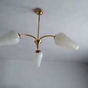 lustre verre et laiton