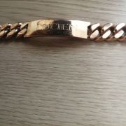 Gourmette plaqué or 