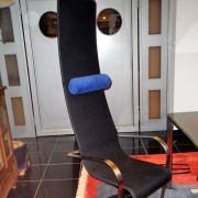 Vintage Fauteuil King Design by Belgo chrom collection 