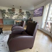 Fauteuils clubs Ligne Roset cuir pleine fleur