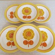 6 assiettes a dessert Digoin modèle Alice