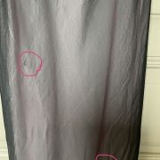 Robe de soirée vintage Betsey Johnson noir/rose