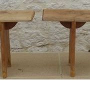 lot de 2 bancs dans leur patine