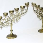 Paire de bougeoirs en bronze