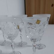 6 verres à vin cristal polonais