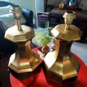 pieds de lampe vintage années 70. Hauteur 60 cm