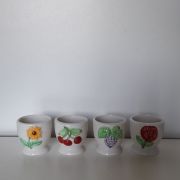 Ensemble de 4 coquetiers vintage 1970's