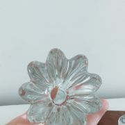 Paire de bougeoirs cristal de Bayel 