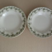 Lot 2 assiettes creuses anciennes Moulin des Loups & Hamage 