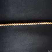 Bracelet en plaqué or Murat, mailles torsadées