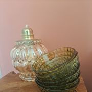 Coupelles pointe de diamant art déco 