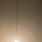 Lampe /suspension tulipe baladeuse opaline