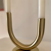 Bougeoir asymétrique en laiton 