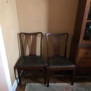 couple chaises anglais Chippendale