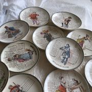 12assiettes anciennes Terre de Fer HB&cie