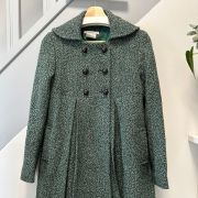 Manteau vert chiné