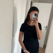 Robe longue à rayures