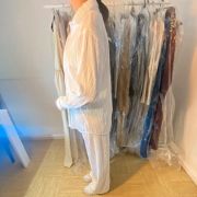 Magnifique ensemble plisséen blanc