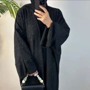 Kimono abaya pailleté