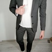 Très beau costume gris homme zara taille 48 veste 40 pantalo