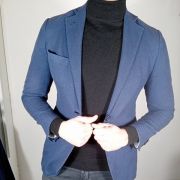 Belle veste costume homme marine à motifs taille 48(46)