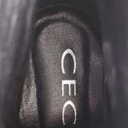 188C* CECIL sexy boots noirs cuir (40)