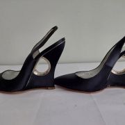 113C* Casadei - sexy sandales noires tout cuir (39)
