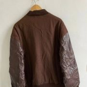Blouson/Varsity Jacket en Cuir Starter Vintage 80’ Marron