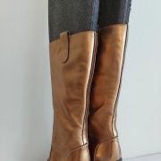 37C* Casadei - superbes bottes sexy dorées tout cuir (36,5)
