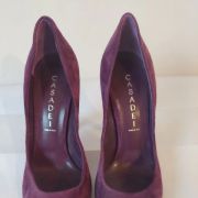 747B* Casadei - sexy escarpins de luxe violet full cuir 37,5