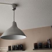 Suspension Alu Laqué gris 38cm