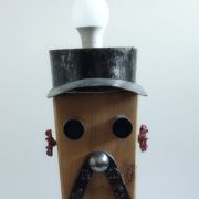 Lampe bois métal le doinier rousseau 