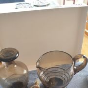 Carafe et Pichet en verre fumé